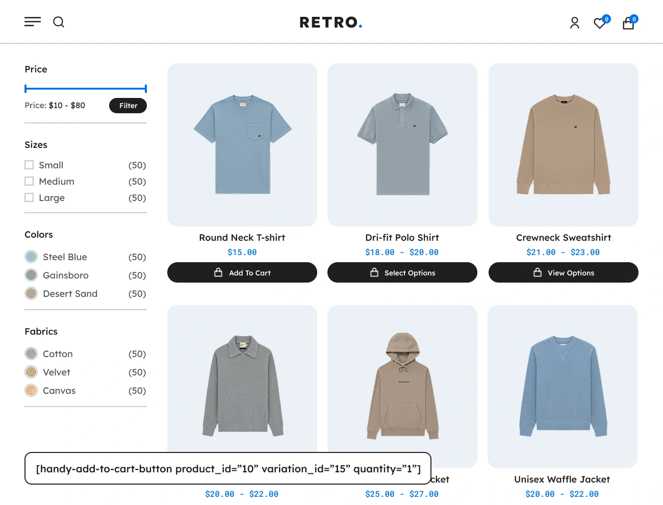 Handy Add To Cart For WooCommerce Supports Add To Cart Button Shortcode For Simple Product