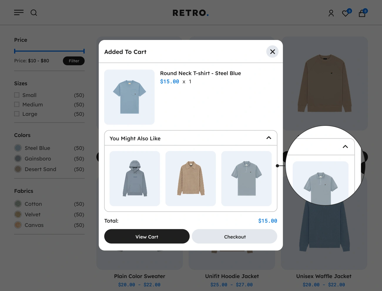 Handy Added To Cart Popup Notifier For WooCommerce Supports Product Suggestions