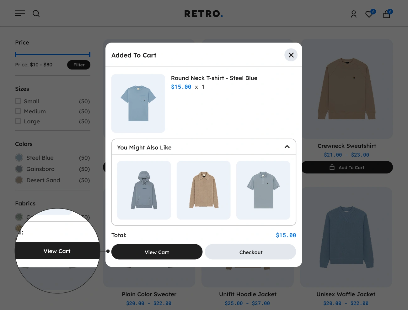 Handy Added To Cart Popup Notifier For WooCommerce Supports View Cart Button Link