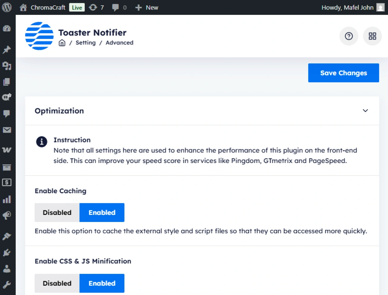 Handy Added To Cart Toaster Notifier For WooCommerce Built In Plugin Speed Optimization