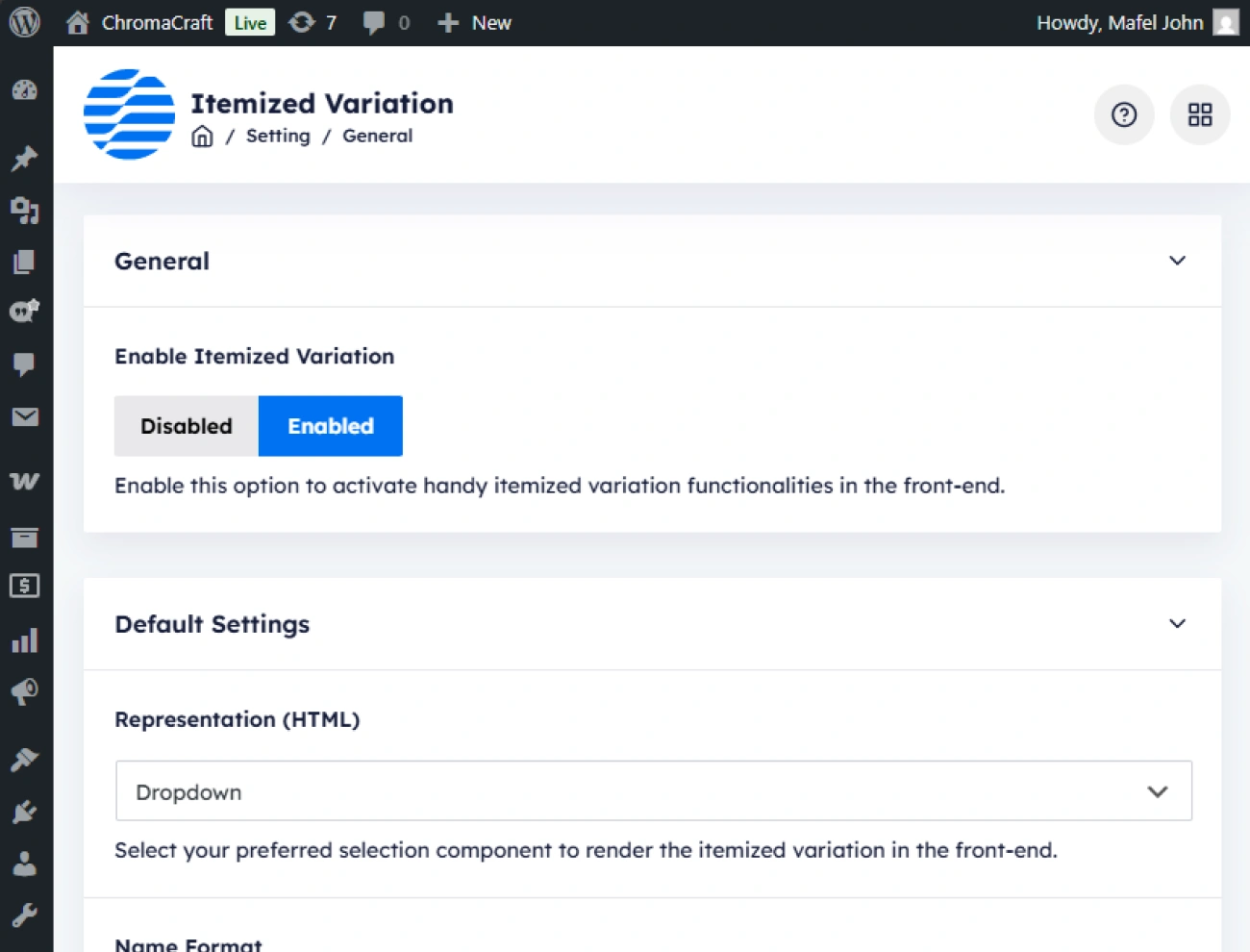 Handy Itemized Product Variation For WooCommerce User Friendly Admin Dashboard Interface