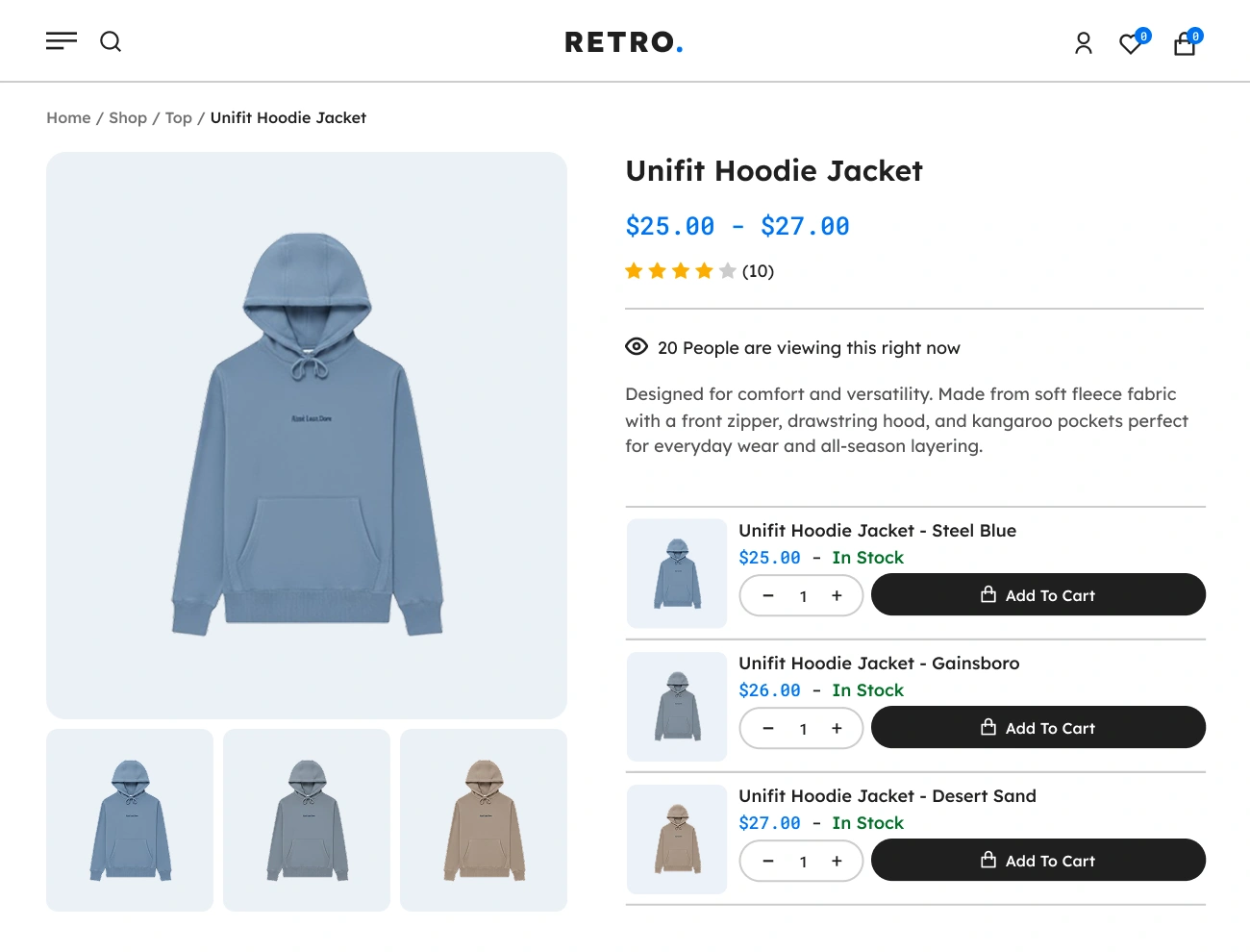 Handy Product Variation Table For WooCommerce Supports Flexible Variation Table