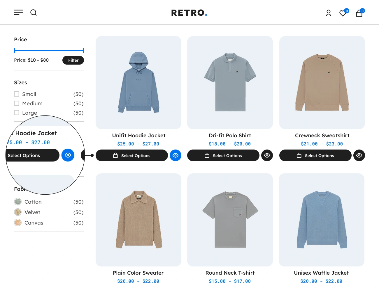 Handy Quick View For WooCommerce Customizable Quick View Button Style