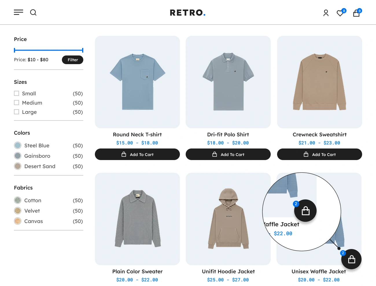 Handy Sliding Cart For WooCommerce Customizable Floating Cart Menu Style