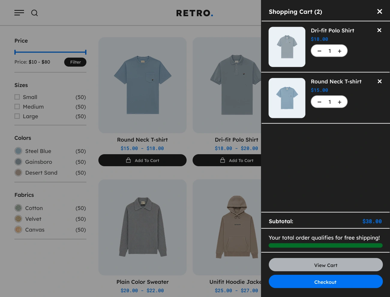 Handy Sliding Cart For WooCommerce Customizable Sidebar Cart Style