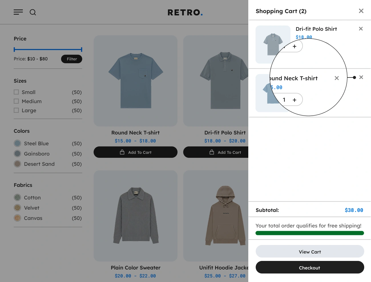 Handy Sliding Cart For WooCommerce Supports Individual Product Deletion