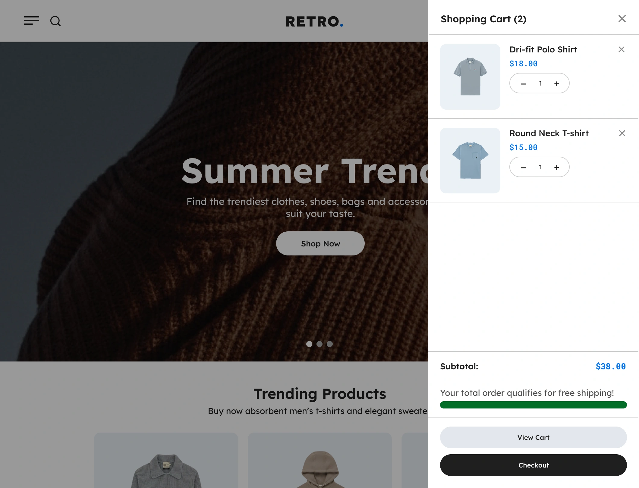 Handy Sliding Cart For WooCommerce