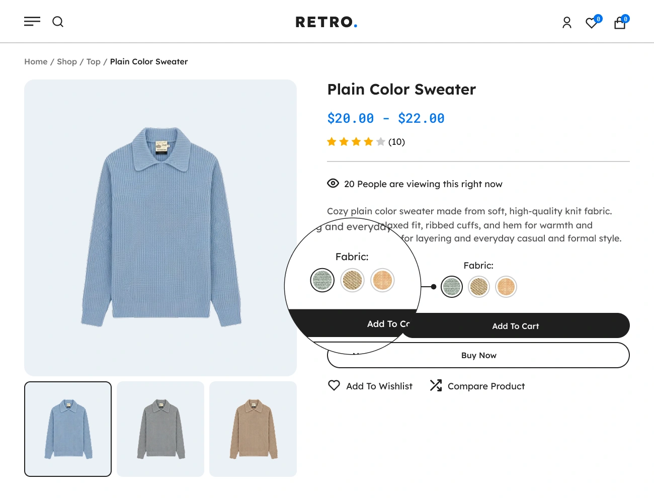 Handy Variation Swatches For WooCommerce Customizable Swatches Position