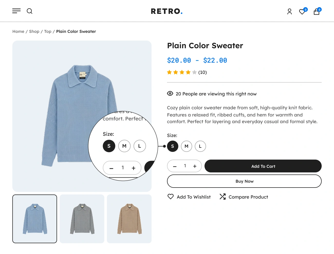Handy Variation Swatches For WooCommerce Supports Button Variation Swatch