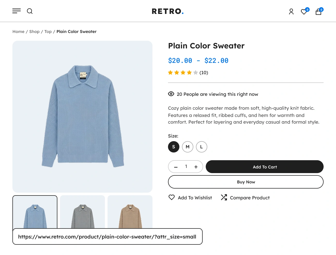 Handy Variation Swatches For WooCommerce Supports Dynamic Product Variation URL