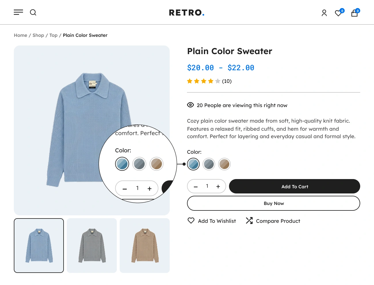 Handy Variation Swatches For WooCommerce Supports Multiple Colors Variation Swatch